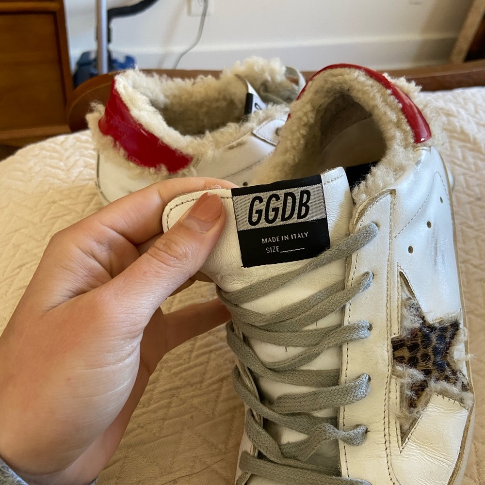 SOLD! Golden Goose Shearling and Cheetah 38 - Picture 2 of 8